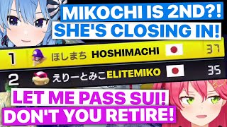 Suisei Startled Miko Places 2nd After Her In Mario Kart Competition MiComet  Hololive Eng Subs [upl. by Karlan437]