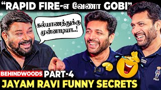 சிரிச்சி சிரிச்சி Gobinath அழுதே விட்டாரே😂 Jayam Ravi Answers Rapid Fire Questions  Behindwoods [upl. by Brianna]