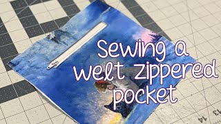 How to Sew Welt Zippered Pockets [upl. by Gerkman618]