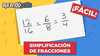 SIMPLIFICACIÓN DE FRACCIONES ¡Fácil [upl. by Cirded553]