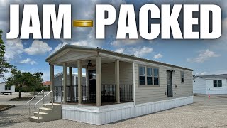 A smalltiny house single wide w some BIG features Mobile Home Tour [upl. by Enrico]