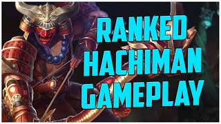 RANKED HACHIMAN GAMEPLAY SMITE S10 [upl. by Eittol]