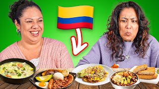 Mexican Moms Try COLOMBIAN Food [upl. by Blackington]