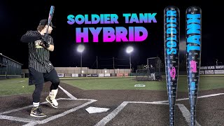 Hitting with the 2025 Soldier Tank HYBRID  BBCOR Baseball Bat Review [upl. by Eresed]