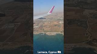 Beautiful Approach into Larnaca Cyprus 🇨🇾 cyprus wizzair summer europe [upl. by Kwang326]