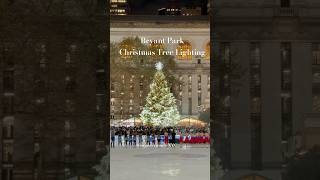 Bryant Park Christmas Tree Lighting 2024 shorts [upl. by Inahc898]