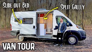 The CLEANEST Camper Van Build Ive EVER Toured [upl. by Nyvrem817]