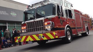 Newmarket Santa Claus Parade 2014 Fire trucks and more [upl. by Aicyla]