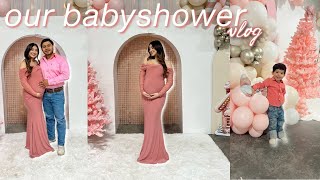 OUR BABY SHOWER FOR BABY GIRL 🎀 [upl. by Lunn]