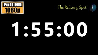 1 Hour 55 Minutes Workout Timer with Cuckoo Alarm  115 Minute Fitness Countdown  No Music 1080p HD [upl. by Midis]