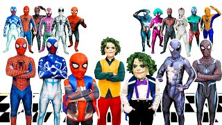 What If All Spider man in 1 HOUSE  Hey JOKER KID Rescue SPIDERMAN KID  MORE [upl. by Akyre]