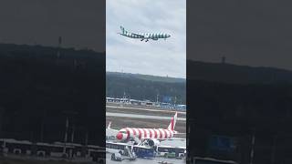 Airplane landing ✈️ planespott airbusa380 shortsfeed aviation airbusaircraft landingplane [upl. by Eilojne]