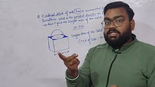 Cube Surmounted By A Hemisphere  NCERT Example And Question  Complete Solution  Class10 [upl. by Starlene906]