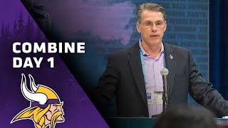 Breaking Down Day 1 at the 2019 NFL Scouting Combine  Minnesota Vikings [upl. by Tilda]