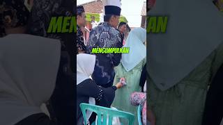 tradisi pernikahan unik ketika menyambut tamu undangan ‼️‼️ unik nikah pengantinviral manten [upl. by Asenev20]