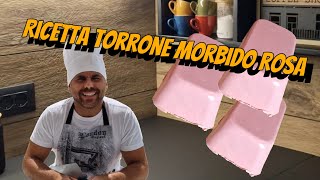 Ricetta completa torrone morbido rosa pistacchio e lampone [upl. by Sivra]