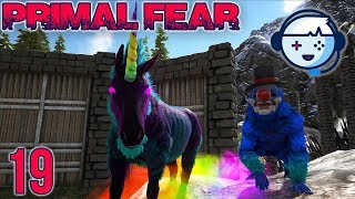 Fabled Unicorn and Buffoon Mesopithecus  Primal Fear Ragnarok  Ark Survival Evolved  S1Ep19 [upl. by Kroo392]