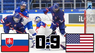 SLOVENSKO VS USA MISTROVSTVÍ SVĚTA U18 2024 [upl. by Einahc]