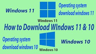 How to Download Windows 10  Windows 11 How to Download Operating System OS 11 and OS 10 download [upl. by Trilly]