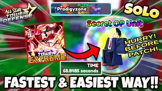 Fastest amp Easiest Way How To Get Secret Unit In ProdigyZone EXTREME  All Star Tower Defense Roblox [upl. by Alexia321]