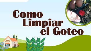 como limpiar el goteo [upl. by Aika]