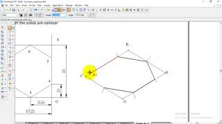 Isometric hexagonal prism base 40mm amp hieght 60mm with circular cone Dia 40mm  CAED ENGG drawing [upl. by Ardel892]