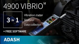 ADASH VIBRIO  3 IN 1  Vibration meter Analyzer Data collector  Free Software [upl. by Oinotna]