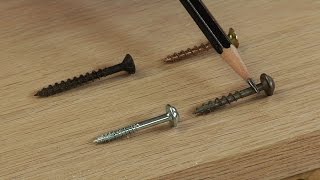 Choosing the Correct Screw Pocket Screw  Woodworkers Guild of America [upl. by Willabella]