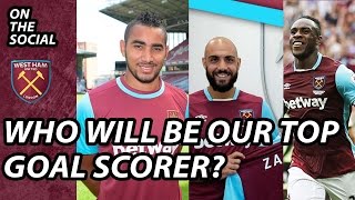 Who Will Be West Hams Top Scorer This Season  On The Social [upl. by Kapor]