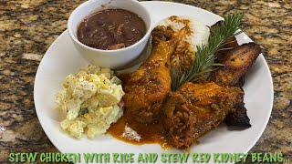 Belizean Stew Chicken Dinner [upl. by Desireah]