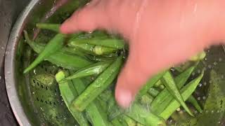 Kurkuri Bhindi crispy okra an air fryerUrdu Hindi [upl. by Isyad182]