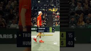 🫡🇫🇷Ugo Humbert rejoint les 12 finale à Bercy et cétait chaud [upl. by Enoj]