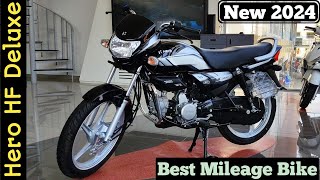 2024 Hero HF Deluxe Review  Best Mileage Bike  On Road Price [upl. by Baptista667]