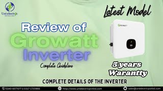 Review of Growatt Inverter  Complete Guideline [upl. by Eeryt617]