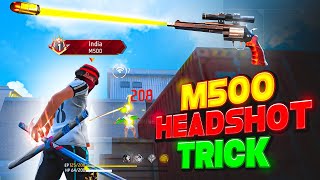 Secret  M500  One Tap Headshot Trick 🔥 Only Red Number Setting  In Mobile [upl. by Rep]