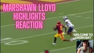 Marshawn Lloyd Highlights 🔥  Welcome to the Green Bay Packers  Eric reacts [upl. by Elrak]