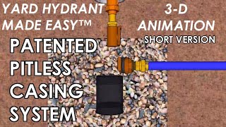 Easy FrostFree Yard Hydrant Replacement  Yard Hydrant Made Easy™ 1Minute Animation [upl. by Keung]