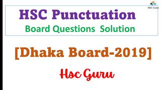 HSC Punctuation Dhaka Board 2019  HSC English 2nd  Punctuation amp Capitalization HSC  Hsc Guru [upl. by Goldfarb]