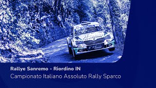 CIAR Sparco  Rallye Sanremo  Riordino IN [upl. by Lesde202]