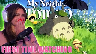 My Neighbor Totoro Movie Reaction Studio Ghibli  First Time Watching [upl. by Adnilreb581]