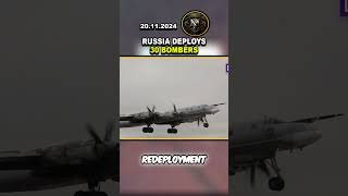 ⚠️ RUSSIA DEPLOYS 30 BOMBERS IMPENDING THREAT TO UKRAINE ukraine news shorts russia [upl. by Trofmoc]