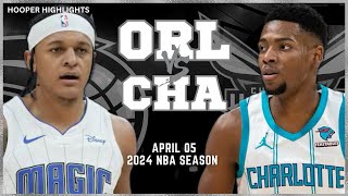 Orlando Magic vs Charlotte Hornets Full Game Highlights  Apr 5  2024 NBA Season [upl. by Enrobso]