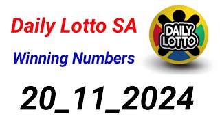 Daily Lotto SA Prediction 20112024 [upl. by Neddie]