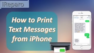 Easily Export amp Print Text Messages from iPhone 7SE6S65S5 [upl. by Airdnat137]