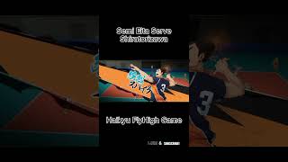 SEMI EITA SERVE  SHIRATORIZAWA haikyuflyhigh haikyu volleyball [upl. by Lorn]