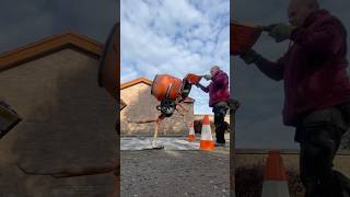 How to put a Belle mini mix 150 cement mixer on its stand [upl. by Allicerp]