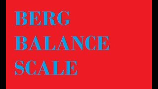 Berg Balance Scale Demonstration [upl. by Akihdar]