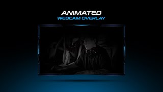 Animated Facecam Overlay  Twitch Webcam Overlay Template [upl. by Enajyram367]