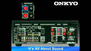 ONKYO HowTo Series Hook Up 51 or 71 Speaker Configuration [upl. by Arvell]