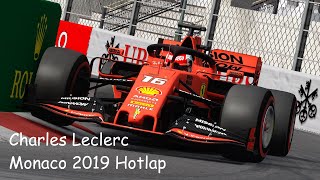 Assetto Corsa  Charles Leclerc Monaco Hotlap  2019 [upl. by Assenna]